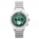 Citizen Zenshin Senkei Kronograaf Super Titaan Roheline sihver Eco-Drive CA4691-59X 100M Meeste k&auml;ekell