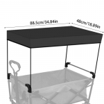 Telkimisk&auml;ru Vankrik&auml;ru Varikatus Eemaldatav Varikatus Vankri Lisatarvikuks P&auml;ikesekaitsekate K&auml;ruk&auml;rule P&auml;ikesekatted 84*48cm