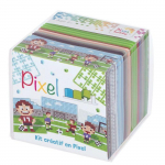 PIXEL Kit cr&eacute;atif cube 3 d&eacute;cors 6x6cm - Fan de foot