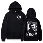 The Weeknd XO Albumid Prindiga Huppar Unisex Softstyle Vintage Hip Hop R&otilde;ivad Hupparid Meeste Mood &Uuml;legabariidilised Pulloverid Huppar L black