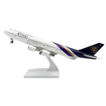 1/400 B747 Thai Airways 30CM M&otilde;&otilde;tkavas Lennukimudel Lennukimudeli Lennukile 747 Valatud Vaik Lennukikogu N&auml;ituse M&auml;ngulennuk