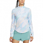Nike As W Nk Swift Df Hz Top Aop Logo Spordikihiline Pikkade Varrukatega T-s&auml;rk Naiste topid IO0253-547 S
