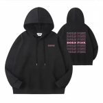 Y2K Naiste Kapuutsikas Kpop BORN PINK T&auml;hetr&uuml;kk Puuvillane Pikkade Varrukatega Topid Harajuku Mood Paar Must S&uuml;gisene Dressipluus S