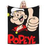 Popeye'i kaup Tekid &Uuml;lipehme flanell Visketekid Hubane vaibit&uuml;kk 30x40in