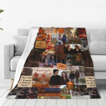 Gilmore'i t&uuml;drukud TV-sarja flanellpleed Soe pehme viskepled magamistoa reisimise esteetilise voodikatte diivanvoodi katte jaoks 30x40in black