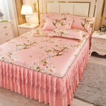 3 tk voodipesu klassikaline pits, kuninglik sinine vooditekk voodi seelik, mis on pestav elastse ribaga Queen-suuruses voodipesu jaoks 3 pcs 180x220cm