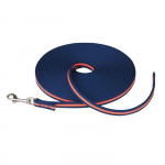 Longe pour chien - COACHI - Mod&egrave;le bleu marine et corail - 10 m - Souple et l&eacute;g&egrave;re - Id&eacute;ale pour l'&eacute;ducation sinine