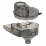 Aquaflosser 2 tk asendus Baby Brezza Formula Pro Advanced FRP0046 asenduslehter ja kate &Uuml;hilduv halli, halli, lehter 01-ga 5x4 hall v&auml;rv
