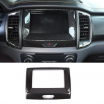 Carbon Fiber Style Car Centeri navigeerimisraami katte trimmi kleebis Ford Ranger Everest Endeavour 2015 jaoks &ndash; auto Carbon Fiber Style