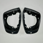 Carbon Side Mirror Frame Holder for Skoda Octavia Mk3 A7 5E for VW T-ROC 2014 T-Cross Nivus  glass surround