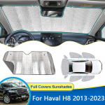 Great Wall Haval H8 2013~2023 maasturile P&auml;ikesesirmide Kate UV-kaitse Tuuleklaasi Akna Visorid P&auml;ikesekindlad Kardinad Auto Rear Widow 4pcs