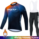 Maanteerattad Jalgrattas&otilde;it Talvine S&auml;rk Termiline GIANT Rattasport M&auml;gi Fliis Spordir&otilde;ivaste Komplekt Mehed Mees Pikkade Varrukatega 2026 Meeste S&auml;rk R&otilde;ivad Asian size - 4XL blue