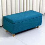 Ristk&uuml;likukujuline hoiustamis-ottomani kate Kokkupandava jalatooli kate Diivani jalatoe pingi tabureti kate Elutoa kontori kodu kaunistus L80xW40xH40cm