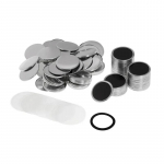 100 komplekti 25/32/37/44/58/50mm magnetk&uuml;lmiku nupp DIY valmistusmaterjalid nupuvormija jaoks k&uuml;lmkapimagnetite, m&auml;rkide komplekti valmistamiseks 25mm