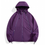 Meeste kevadine ja s&uuml;gisene uus m&auml;gede v&auml;lidisain Sense kapuutsiga paarikleit tuulekindel veekindel k&auml;mping v&auml;lijope 4XL lilla