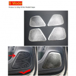 Autoukse paneeli k&otilde;laripadi Stereoheli k&otilde;lari kate Mercedes Benz GLA H247 CLA C118 W118 A B Klass W177 V177 GLB X247 jaoks B Model Silver