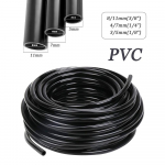 10M-100M 3/5mm 4/7mm 8/11mm Torud 1/8'' 1/4'' 3/8'' PVC Aiavoolik Must Mikro-tilkkastmistoru Taimede kastmiss&uuml;steemi jaoks 1/4''&10m-32.8ft valge