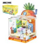 Spongebobi seeria ehitusklotside karp Patrick T&auml;ht Krusty Krabi Squidward Tentaaklid Toa mudel Kokkupandud m&auml;nguasja kaunistused Kingitus