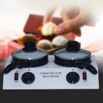 220V/110V Mini Elektriline &Scaron;okolaadi Sulatusmasin &Uuml;he Anumaga Keraamiline Mittekleepuva Pinnaga Pliit K&uuml;psetusahi Single cylinder 220V brown