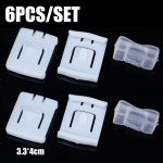 6 tk Autoseadme siinirongi liuguri juhtklambri komplekt 435881203A VW Volkswageni jaoks MK1 MK2 MK3 Jetta Corrado Golf Scirocco Passat