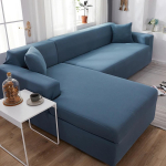 Must &uuml;hev&auml;rviline elastne nurgadiivani kate 2 3 4-kohaline divan-diivan Dekoratiivne L-kujuline kaitsekatte 1-seater 90-140cm gray
