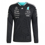 Adidas Mercedes - Amg Petronas Formula 1 Team S&auml;rk Autentne Pullover Kitsa l&otilde;ikega Spordipikkade varrukatega Kiiresti kuivav T-s&auml;rk Meeste pealisr&otilde;ivad KE5309 XL
