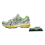ASICS GEL Kayano 12.1 Abrasion Resistant Low top Running Shoes Unisex Silver Green 1203A827-100GWP 38
