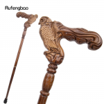 Pruun &Ouml;&ouml;kull Kotkas Puidust Moodne Kepp Dekoratiivne Vampiir Cosplay Pidu Puidust K&auml;imakepp Halloweeni Nui Pulk Karikas 94cm
