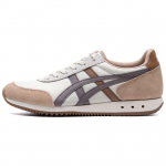Onitsuka Tiger New York Tekstiil, L&otilde;hestatud veisenahk Polsterdus Libisemiskindel Madalad Vabaajajalatsid Unisex Valge Pruun 1183A205-108 39