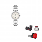 TISSOT Flamenco kollektsioon Kvartsliikumine 50 meetrit veekindlus Naiste k&auml;ekell 30 mm Valge sihverplaat T094.210.11.116.00 Regular Watch Box