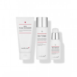 MediCube Red Starter Aknehoolduskomplekt (Punane vahtpesuvahend 120ml + Punane toonik 2.0 100ml + Punane seerum 2.0 30ml) + Merevaikhappega padjad 10 tk Kingitus