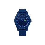Lacoste 12.12 Seeria Kell Kvartsmehhanism Silikoonrihm 43mm Sinine T&auml;hik Meeste Kell Tumesinine Helendavad Osutid Logo Meeste kellad 2010765 2010765
