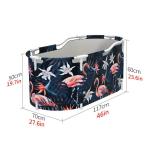 S&auml;ilitusvannid Veevann Siseruumidesse Kaasaskantav Vann T&auml;iskasvanute Vann Lastebassein Vann Spa Sauna Vann Kokkupandav Perevann 46x27.6x23.6 tolli Flamingo gray