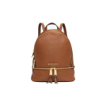 Michael Kors Rhea Zip Klassikaline &Uuml;hev&auml;rviline Commuter &Auml;ri Nahast Seljakott Naiste seljakott Pruun 30S5GEZB1L-230 Basic Set (Bag+Dust Bag)