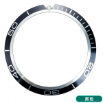MOD 38&times;30.7MM 41&times;32.7MM Alumiiniumist kellaraami r&otilde;ngas Sisseehitatud rohelised helendavad helmed Vana Omega Seamaster 600 seeria mehaanilise kella jaoks 41mm must