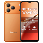 Blackview WAVE 7C 4G AI nutitelefon 16GB+128GB 6.56 Android 16 5000mAh Mobiiltelefon 4+64 oranž