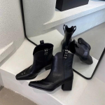 Naiste saapad, p&otilde;lved, k&otilde;rge platvormiga, elegantsed madalad kontsad, trendid punk-gooti uus rokk, nahk, mood naiste kingad, mootorrattajalatsid 35