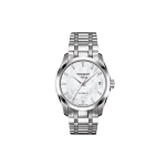 Tissot Kutu Series Automaatne Mehaaniline Liikumine Teemantidega Veekindel Kalender Elegantne &Auml;rikell Naiste kellad T035.207.11.116.00 Regular Watch Box,Silver Strap
