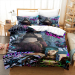 Arcane JinX Voodipesukomplekt 3D Anime Pol&uuml;ester Tekikoti Komplektid Kingitus S&otilde;pradele Kuninglik Suurus Voodipesu Komplektid M&auml;ng Arcane Voodipesu Eusingle135x200cm