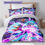 Dragon Ball Muster Voodipesu Tekikomplekt Tekikate Padjap&uuml;&uuml;r Kodu Dekoratsioon S&uuml;nnip&auml;evakingitus (1 * tekikott + 2 * padjap&uuml;&uuml;ri, ilma s&uuml;damikuta) 135x200cm