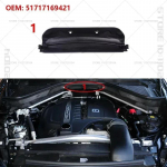 Aastateks 2007-2014 BMW X5 X6 (E70 E71) Auto mootori &uuml;lemise sektsiooni vaheseinapaneel 51717169421 51717169419 51757171791 64316945583 1-51717169421