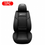 Universaalsed autoistmekatted PU nahast autoistmepadjad Four Seasons hingavad matid esi-/tagaistmed Kaitsepadjad Autokaubad Black Front 1pc