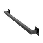 915mm Seinale Paigaldatav Trepipiire Must Raud 113kg Koormus Ruudukujuline Toru
