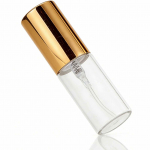 50 TK 5ml Mini Spreipudelit Kaasaskantavad ja T&auml;idetavad L&auml;bipaistvad Klaasist T&uuml;hjad Pudelid Parf&uuml;&uuml;mi Eeterlike &Otilde;lide Jaoks Kuldne 5ml