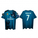 Cristiano Ronaldo Real Madrid Retro 17-18 Jalgpallis&auml;rk L Rahvusvaheline Hingav Kiiresti Kuivav F&auml;nni Versioon L mitmev&auml;rviline