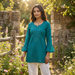 India Bollywood peokleit Tuunika Kurti komplekt Naistele Etniline L&uuml;hike Kurta komplekt L-40
