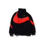 Nike Big Swoosh kahek&uuml;lgne karvane jakk (Aasia suuruse m&auml;&auml;ramine) Must/T&scaron;illipunane Meeste &Uuml;ler&otilde;ivad BQ6546-008 L red
