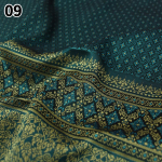 100 * 100 cm etnilise stiiliga brokaadist žakaarkangas Kagu-Aasia Dai Tai seelikukangas Diy Tube kleidi jaoks Saree rahvatantsukost&uuml;&uuml;m 100X100cm