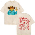 Pestud Vintage Rapper Bad Bunny T-s&auml;rk Debi Tirar Mas Fotos DTMF Maailmatuuri T-s&auml;rgid Meeste Naiste Mood Hip Hop &Uuml;mmarguse kaelusega T-s&auml;rgid S
