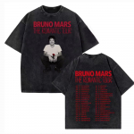 Bruno Mars The Romantic Tour Vintage Pesuga T-s&auml;rk Meeste R&otilde;ivad Hip Hop Harajuku T-s&auml;rgid Suurem Suurus Puuvillased T-s&auml;rgid M